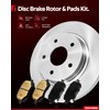 Torchbeam 285.8mm(11.25 inch) Rear Brake kit| Brake Pads and Rotors