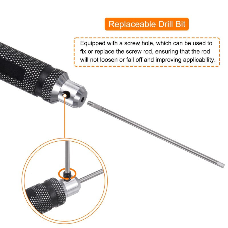 sourcing map 2pcs RC Hex Screwdriver 1.27mm Hexagon Screwdrivers Wrench