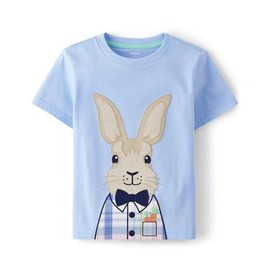 Gymboree,and Toddler Embroidered Graphic Short Sleeve T-Shirts,Bunny Bow Tie,5T