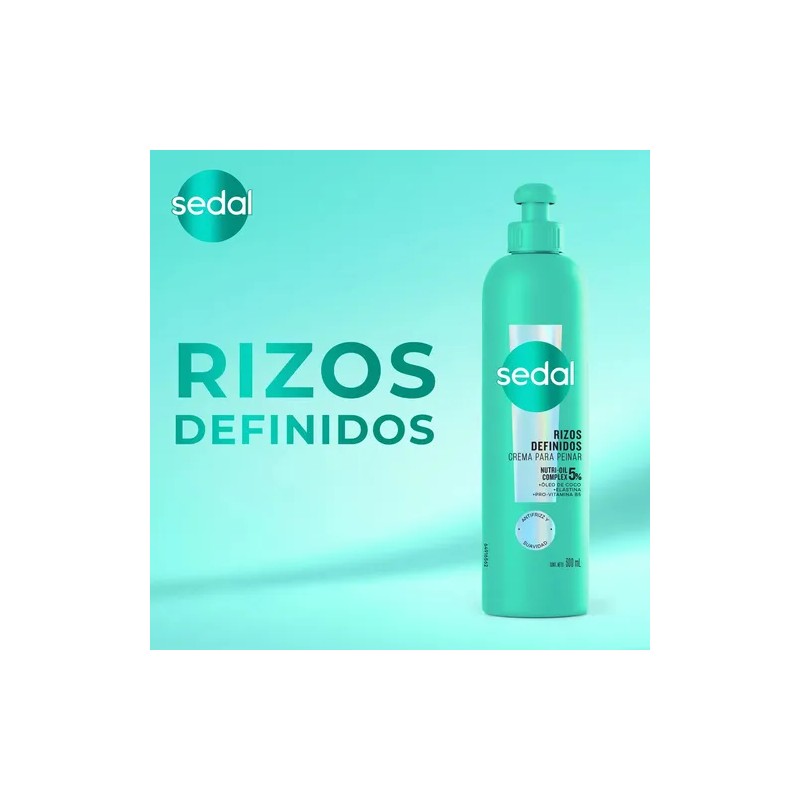 Crema Para Peinar Sedal Rizos Definidos Todo El Día 300ml