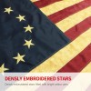 Anley Vintage Style Tea Stained Betsy Ross Flag 3x5 Ft