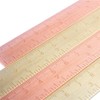 Rose Gold Metal Ruler - Brass Multi-Functional Drafting Tool for