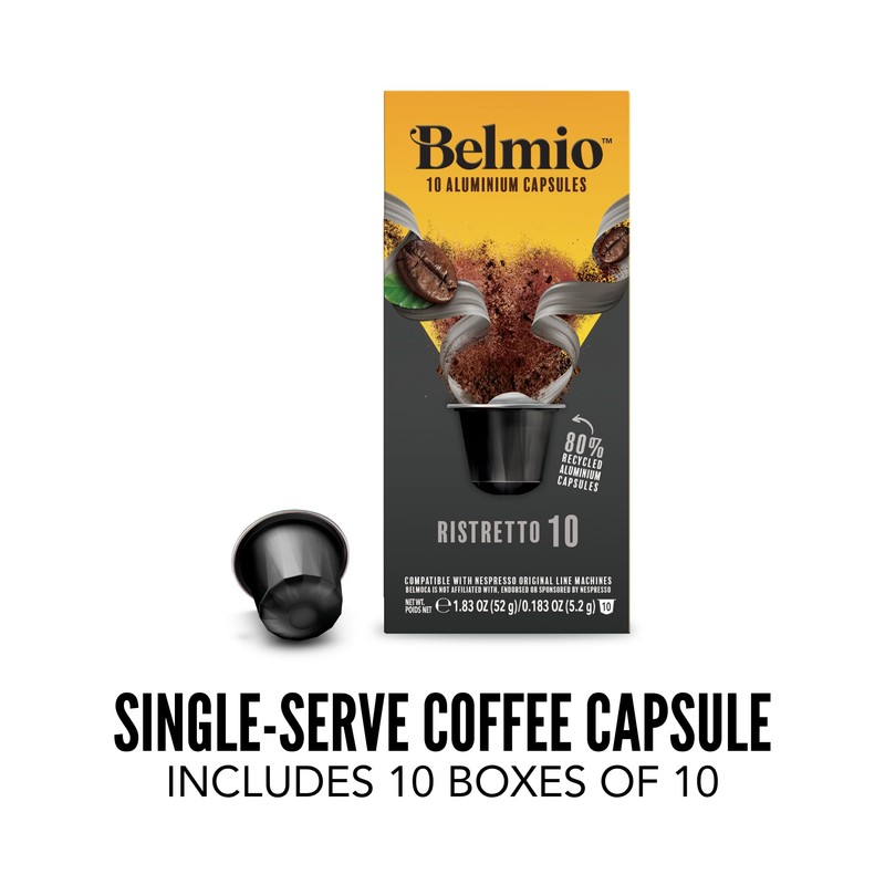 Belmio Ristretto Espresso Coffee Pods – Medium Roast – Full-Bodied