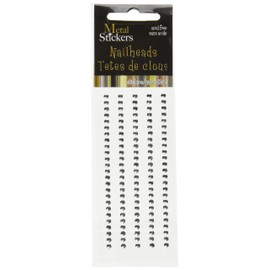 MARK RICHARDS Metal Stickers Nailheads 3mm Round 125/Pkg, Silver