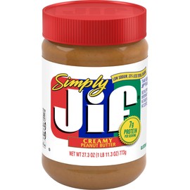 Jif Simply Jif Creamy Peanut Butter, 27.3 Ounces (Pack 10)