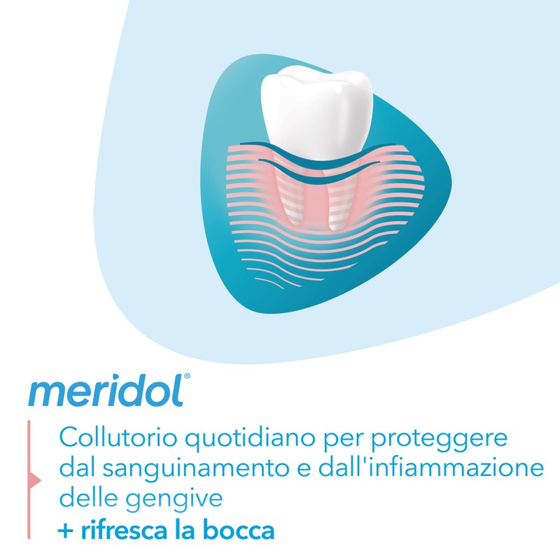 meridol Collutorio Protezione Gengive 400ml I Combatte il sanguinamento e