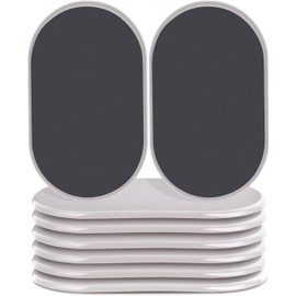 Ezprotekt 8 Pcs Reusable Furniture Sliders and Gliders for Carpet Surfaces – Moving Heavy Furniture Quickly and Easily with Furniture Sliders Oval Beige