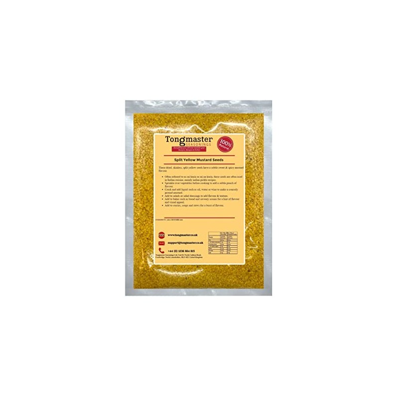 Split Yellow Mustard Seeds (Rai Kuria) - 200g