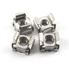 40Pcs M5 Cage Nuts Carbon Steel Nickel Plated Network Cabinet
