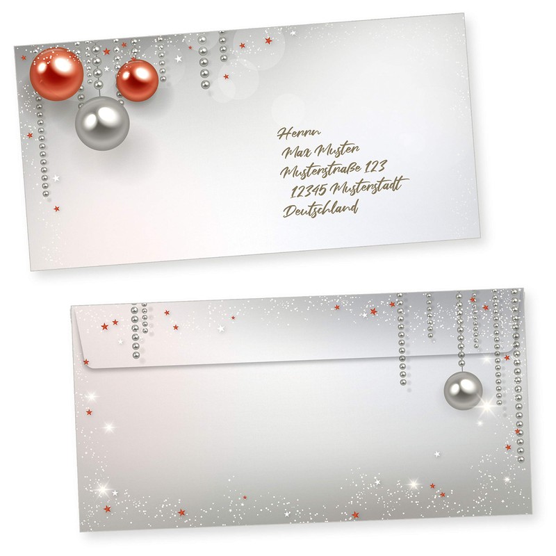 Gala Design 25 Sets Christmas Letter Paper with Envelope without