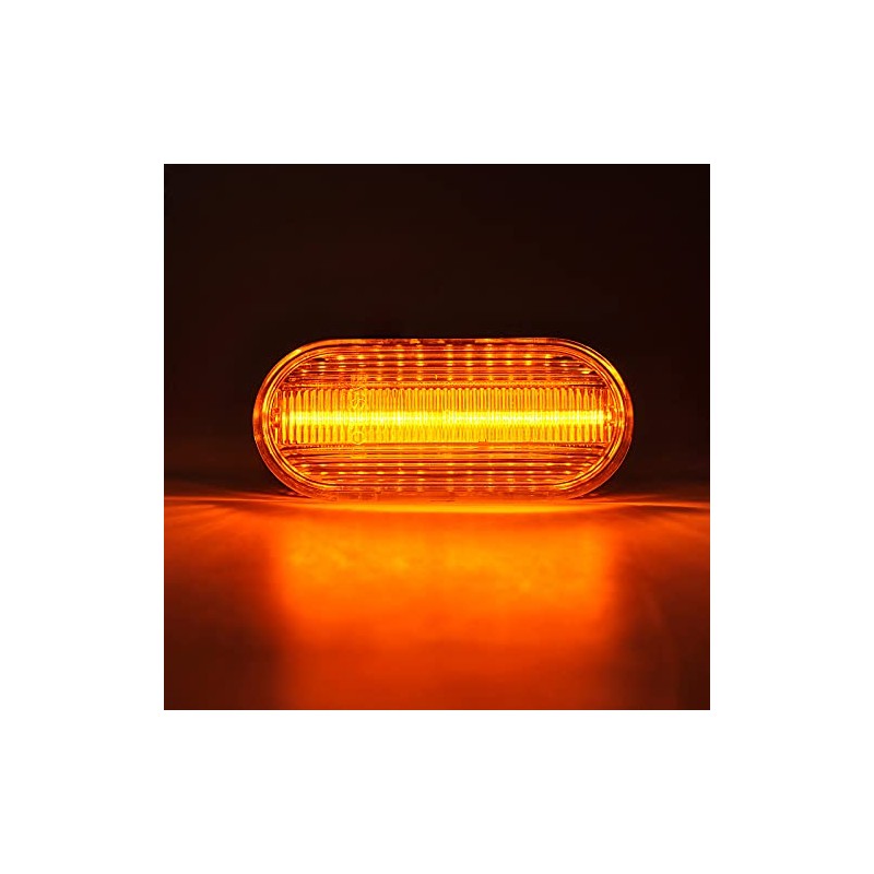 LED Side Indicator Black Oval Left and Right Set Registration