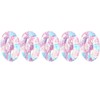 5PCS Round Hand Grip Ring Printed Silicone Fidget Toy Finger