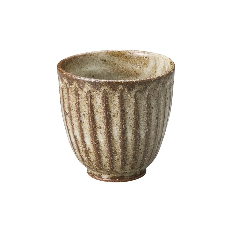 Marui Seihito Shigaraki Ware 3-4479 Hechimon Tea Cup, Capacity Approx.