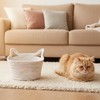 Cat-Shaped Cotton Rope Storage Basket for Pet Toy Organization –