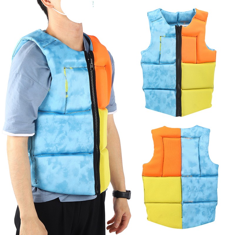 Portable Foldable Life Jacket Vest Accessory for Drifting Surfing Swimming