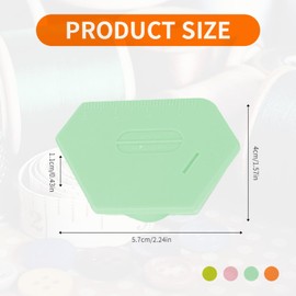 Upgraded Magnetic Seam Guide for Sewing Machine，Polygonal Sewing Seam Guide with Scale，Multi-Purpose Tool Magnetic Sewing Guide， Universal Sewing Accessories and Supplies（Mint Green）