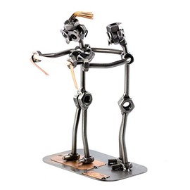 Steelman24 I Nuts and bolts sculpture Occupational Therapy I Handmade ornaments I Made in Germany I I Metal figurine