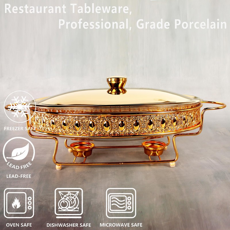 jinsongdafa Casserole Dish 13" x 9" Glass Baking Dish with