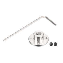 MECCANIXITY 1pcs 8mm Flange Coupling Connector Shaft Axis Fittings for DIY RC Model Motors, 2pcs Fastening Screw 1pcs Hex Wrench