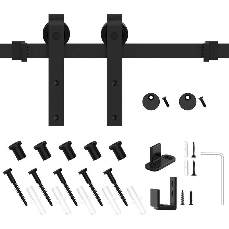 WINSOON 6.6FT Super Mini Sliding Barn Door Hardware Kit for