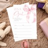 Gsauto Baby Shower Invitations for Girl, 25 Pink Bow Double-Sided