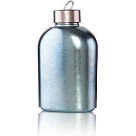 TAIC Titanium Water Bottle,680/1000ml Single Layer Whisky Bottle, Outdoor Handheld Water Bottle Ultra-light and Portable(680ml，Capri Blue)