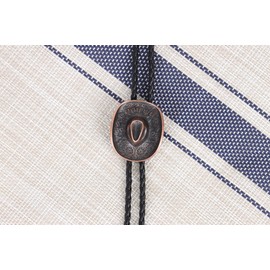 Bolo Ties for Men Western - 3D Cowboy Hat Bolo Tie Design with Vintage Cowboy Boots Bolo Tie Western Bolotie Cowboy Bola Tie (Bronze Cowboy Hat Tie)