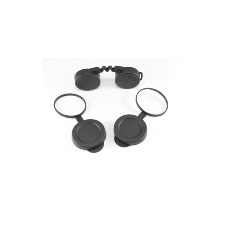 10x42 Rubber Lens Caps for Binoculars + Rainguard,Objective Optics Protection