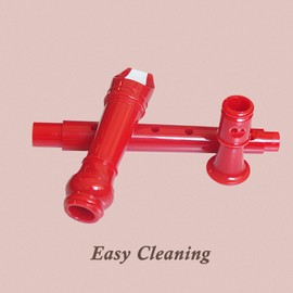 Farcaya Soprano Recorder Instrument for Beginners German Style C Key 8 Hole Descant Music with Clean Rod Storage Case (Red)