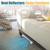 2 Pack Magnetic Air Vent Extender for Under Furniture with