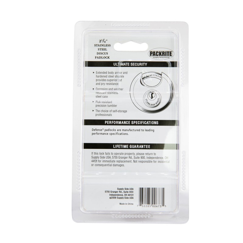 DEFENSE2 Disc Lock 4 Pack of 2 3/8" Disc Lock