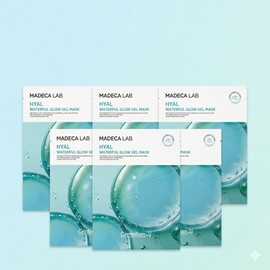 Centellian24 Madeca Lab Hyal Waterful Glow Gel Mask 5 sheets / 센텔리안24 마데카 랩 히알 워터풀 글로우 겔 마스크 5매