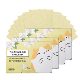Face Blotting Paper Pack of 400 - Men Women Oily Skin Care Oil Control Paper for - Natural Blotting Paper Face, Blotting Paper for Ironing (Yellow)