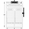 HIGHRAZON Baseball Coaches Clipboard, White Double-Sided Dry Erase Coach Clipboard,