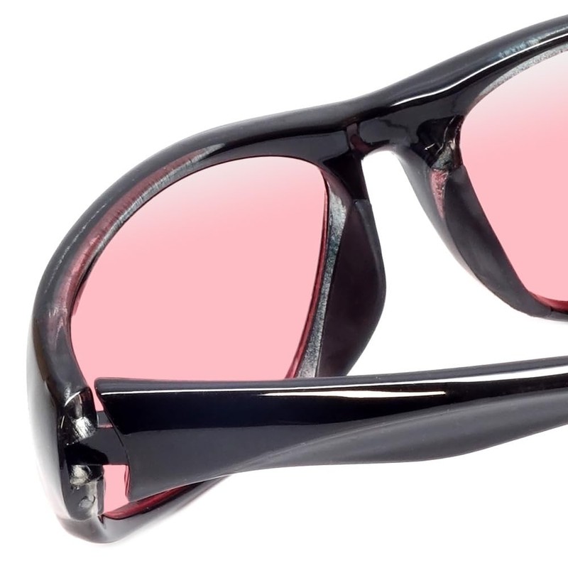 Calabria FL-41 Pink Tinted Glasses Light Sensitivity Outdoor Indoor Migraine