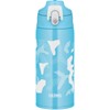 Thermos FJJ-601WF BLWH Vacuum Insulated 2-Way Bottle, 0.6L/0.63L Blue White