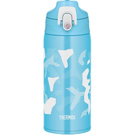 Thermos FJJ-601WF BLWH Vacuum Insulated 2-Way Bottle, 0.6L/0.63L Blue White