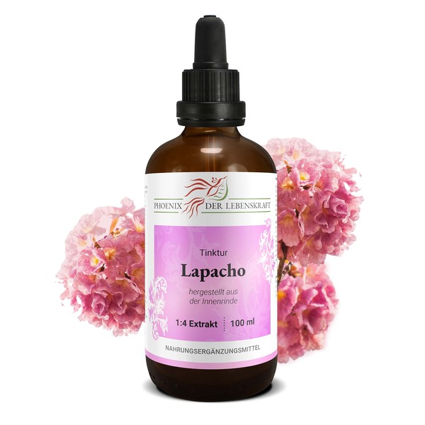 Lapacho Tincture, 100 ml, Tabebuia Impetiginosa Drops (1:4 Extract), Premium