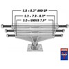 Venture All Polished V-Hollow Skateboard Trucks HI - Set of