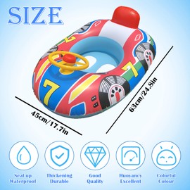 JYJLLM premium baby pool float canopy - inflatable baby seat & swim ring for toddlers 6-18 months, safe & comfy pool floats for kids, perfect for baby swimming & summer fun (blue)