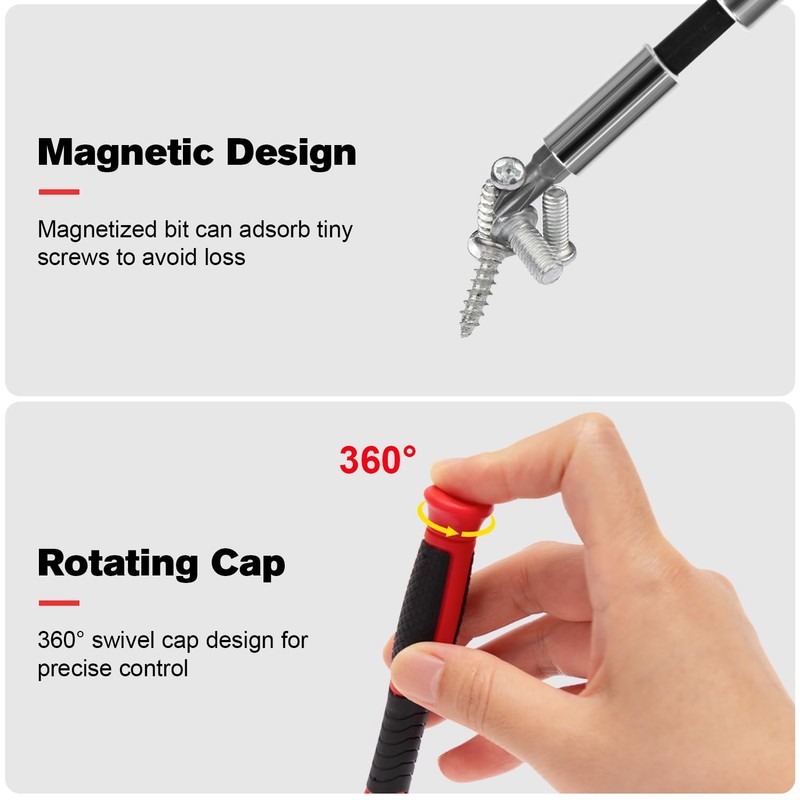 IRONCUBE Multi Ratcheting Screwdriver Set: 56 IN 1 Magnetic Bits