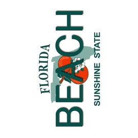 CafePress Florida Large Beach Towel, Soft Towel with Unique Design