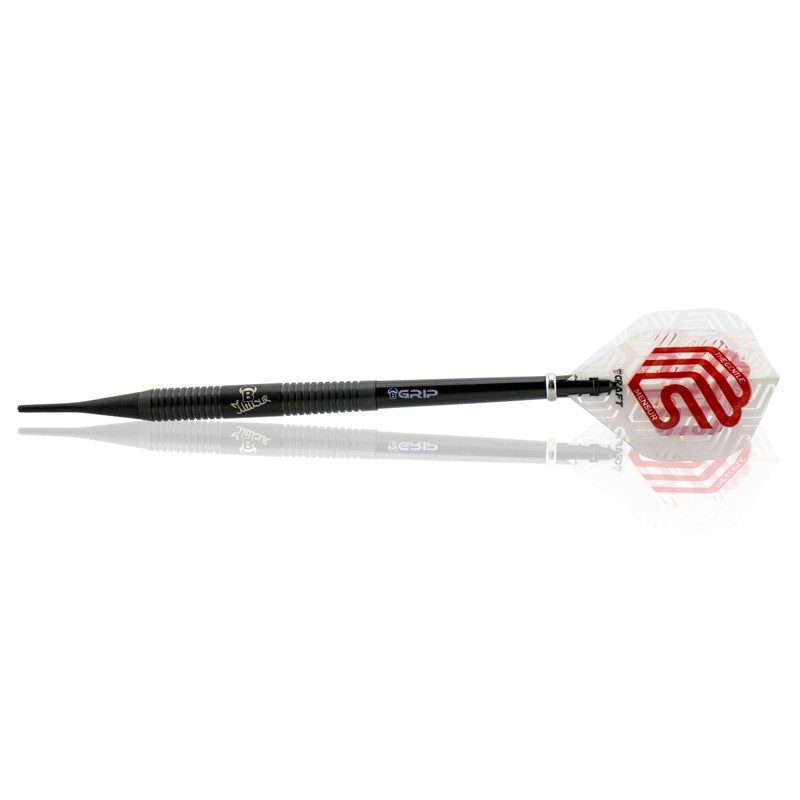 Bull's Unisex - Adult Scale Suljovic Soft Dart, Black Edition,