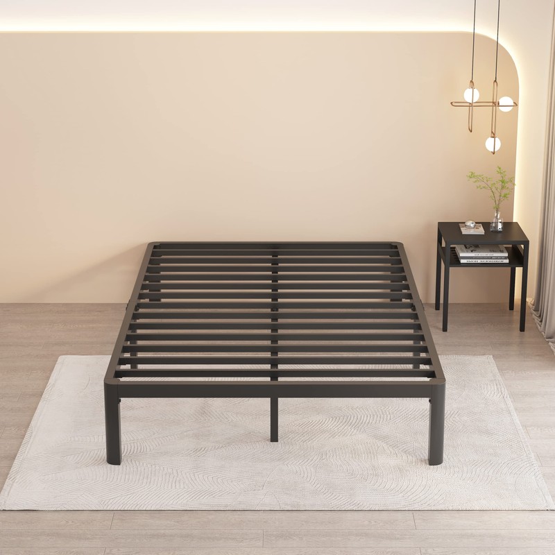 MAF 14 Inch Full Size Metal Platform Bed Frame with