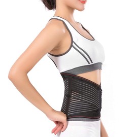 ZJchao Self-Heating Waist Support Belt Waist Protection Lumbar Support Pain Relieve Waist Band for Waist Lower Back Muscle Pain (L.)