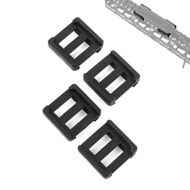 GLECTICAL 4Pcs Tactical Flashlight Torch Pressure Switch Mount Remote Retaining Clips, for PEQ-15/HL-X/D2/TL Pressure Switch Slot Control Base Pad Panel