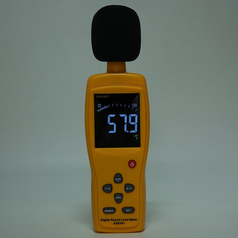 SMART SENSOR AS834+ High Accuracy Industrial Noise Meter Sound Level