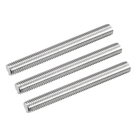 sourcing map Fully Threaded Rod M12 x 110mm 1.75mm Thread Pitch 304 Stainless Steel Right Hand Threaded Rods Bar Studs 3 Pack