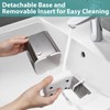 Boperzi Toothbrush Holder Toothpaste Organizer Drainage for Bathroom Vanity, Detachable