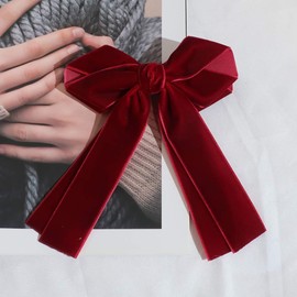 Velvet Hair Bows Alligator Clips Hair Accessories for Girls and Women 2 Pieces